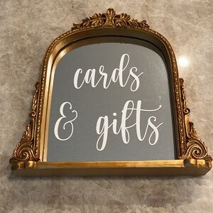Cards & gifts mirror sign